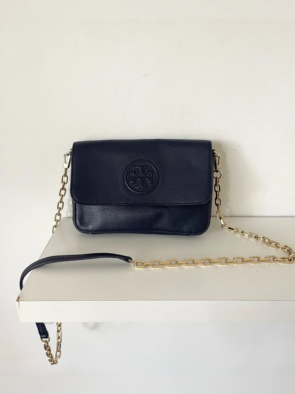 Tory Burch Navy Blue Crossbody Bag